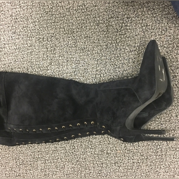 Jessica Simpson Black Suede Over the Knee - Picture 3 of 4